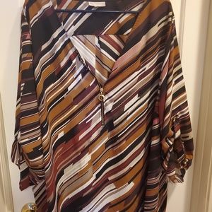 Dress Barn multi color blouse 3X